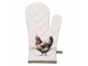 Béžová chňapka - rukavice se slepičkami Barnyard Chicken - 18*30 cm Clayre & Eef