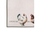 6ks béžové prostírání se slepičkami Barnyard Chicken - 48*35 cm Clayre & Eef