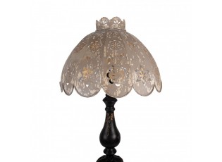 Šedo-černá antik kovová lampa Camille - Ø 41*75 cm E27/ 1*60W