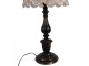 Šedo-černá antik kovová lampa Camille - Ø 41*75 cm E27/ 1*60W Clayre & Eef
