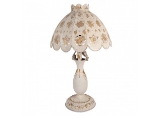 Béžová antik kovová lampa Camille - Ø 41*69 cm E27/ 1*60W