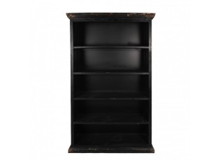 Černá antik dřevěná knihovna Christiane - 116*36*195 cm