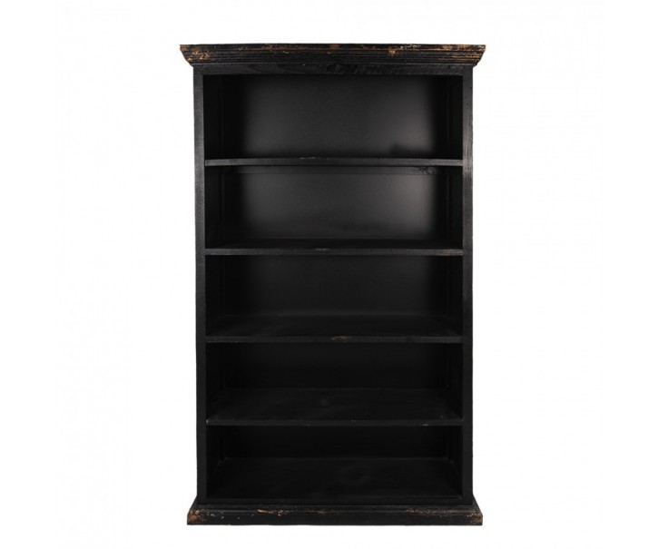 Černá antik dřevěná knihovna Christiane - 116*36*195 cm Clayre & Eef