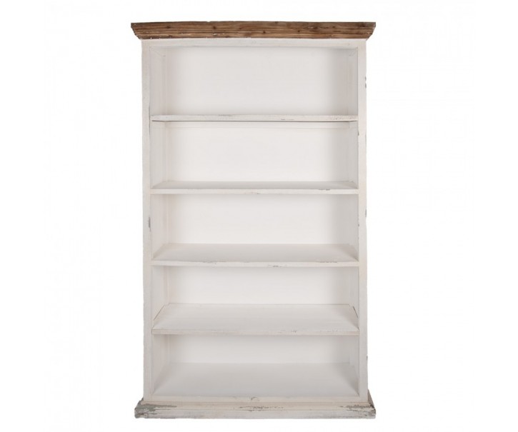 Bílá antik dřevěná knihovna Christiane - 116*36*195 cm Clayre & Eef