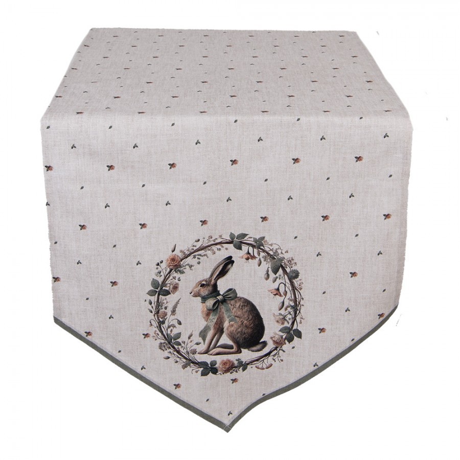 Bavlněný běhoun na stůl Natural Linen Easter - 50*160 cm NLE65