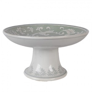 Porcelánová mísa na noze Vintage Unique L - Ø 21*11 cm