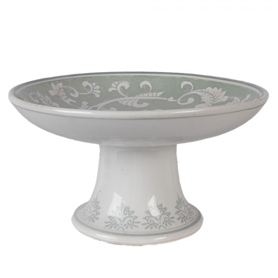 Porcelánová mísa na noze Vintage Unique L - Ø 21*11 cm