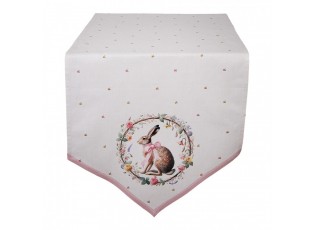 Běhoun na stůl zajíc s květy Easter Whispers Collection - 50*160 cm