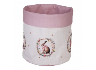 Košík na pečivo zajíc s květy Easter Whispers Collection - Ø 15*16 cm