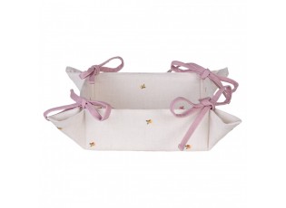 Košík na pečivo zajíc s květy Easter Whispers Collection - 35*35*8 cm