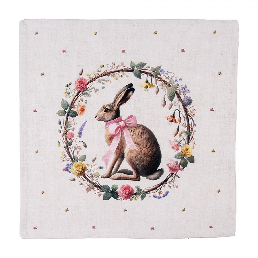 6ks ubrousek zajíc s květy Easter Whispers Collection - 40*40 cm EWC43
