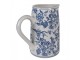 Porcelánový džbán s modrými květy Vintage Unique - 21*13*21 cm Clayre & Eef