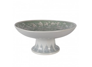 Porcelánová mísa na noze Vintage Unique M - Ø 26*13 cm