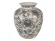 Porcelánová váza s modrými květy Vintage Unique - Ø 22*25 cm Clayre & Eef