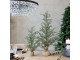 Zelený vánoční borovicový stromek v jutě a se šiškami Pine Tree - 60 cm Chic Antique