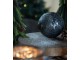 Granitová antik skleněná vánoční ozdoba koule Noirre - Ø 10*10 cm Clayre & Eef