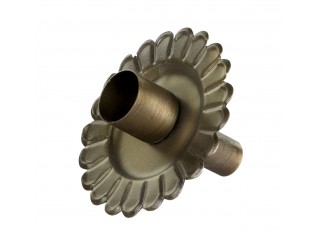 Mosazný antik kovový dekorační svícen na láhev Décor - Ø 8*6,5 cm