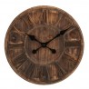 Nástěnné hodiny s římskými číslicemi Placide - Ø 40*5 cmBarva:&nbsp;Tmavě hnědá Materiál:&nbsp;MDF 