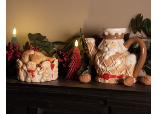 Hnědá keramická konvička Louskáček Nutcracker - 22*12*18 cm / 900 ml