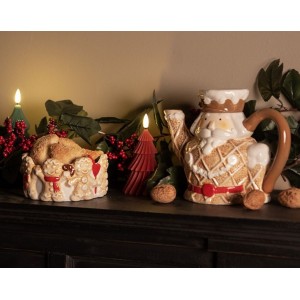 Hnědá keramická konvička Louskáček Nutcracker - 22*12*18 cm / 900 ml