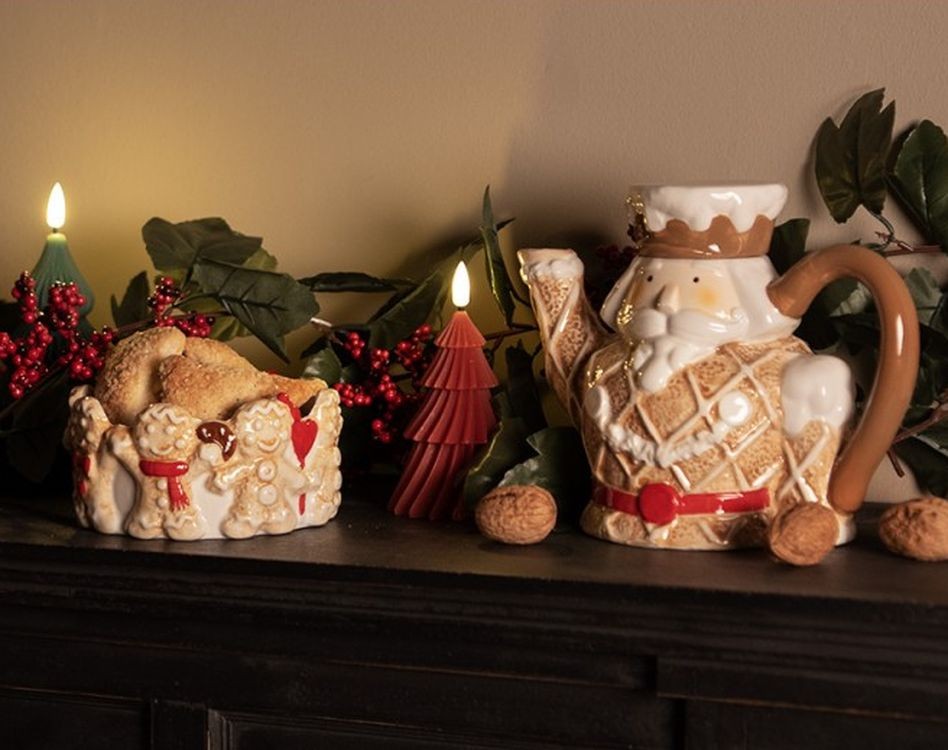 Hnědá keramická konvička Louskáček Nutcracker - 22*12*18 cm / 900 ml