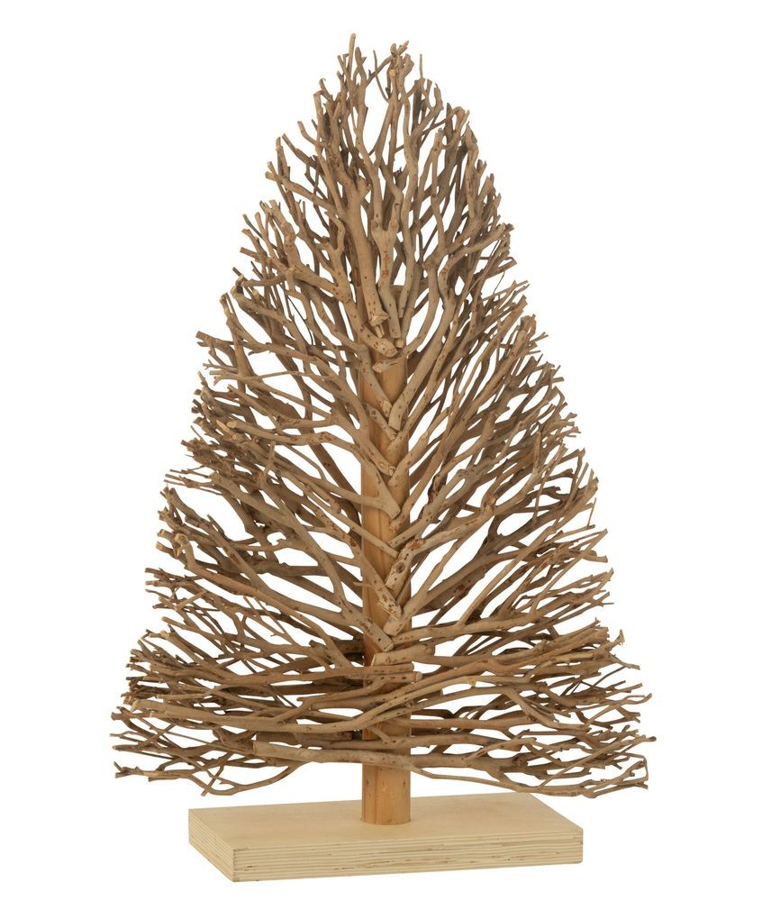 Bílý dřevěný strom na noze Teatree Wood White - 45*15*70 cm