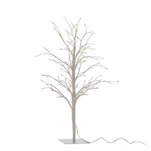 Dekorace bílý svítící stromeček Tree Bare Led S - Ø 20*57 cm