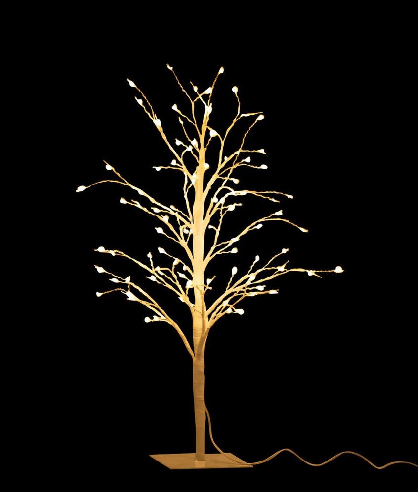 Dekorace bílý svítící stromeček Tree Bare Led S - Ø 20*57 cm