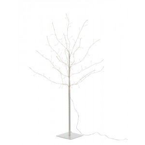 Dekorace bílý svítící stromeček Tree Bare Led M - Ø 80*100 cm