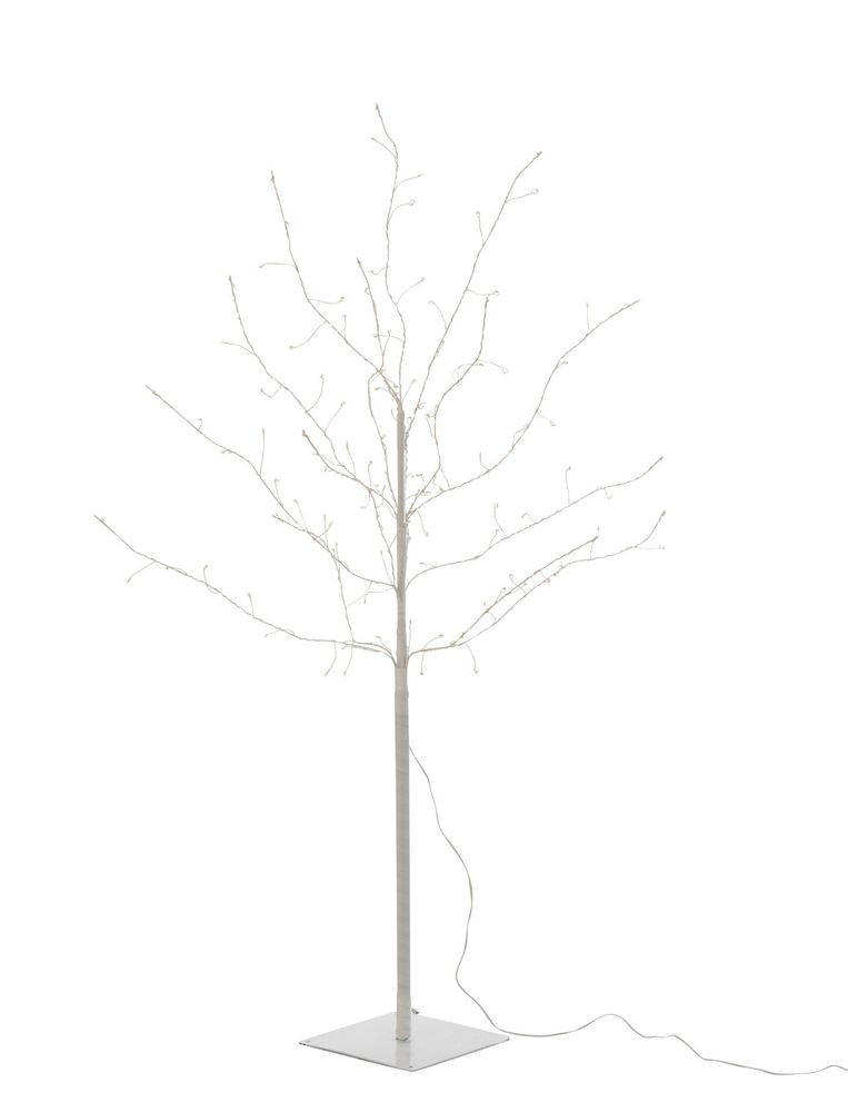 Dekorace bílý svítící stromeček Tree Bare Led M - Ø 80*100 cm