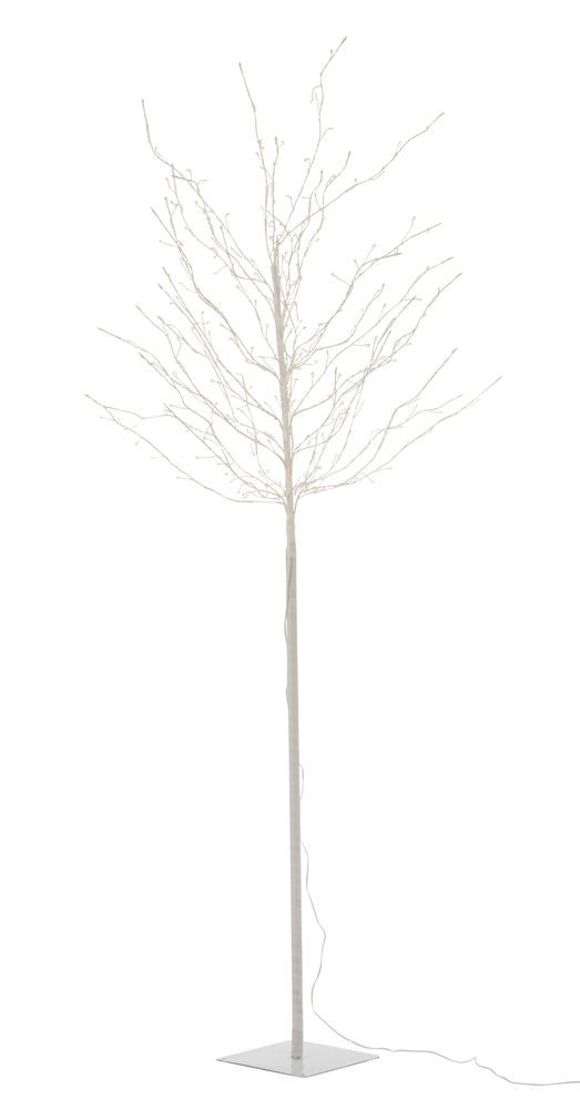 Levně Dekorace bílý svítící stromek Tree Bare Led L - Ø 90*180 cm 6632