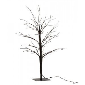 Dekorace černý svítící stromeček Tree Bare Led S - Ø 20*57 cm