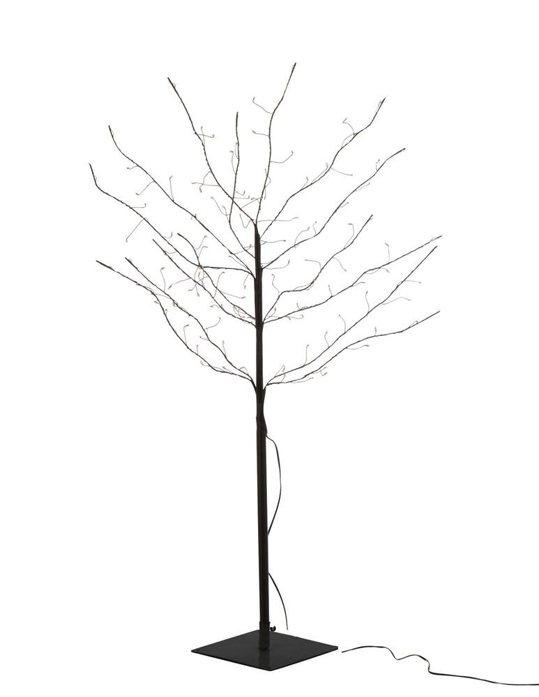 Dekorace černý svítící stromeček Tree Bare Led M - Ø 80*100 cm