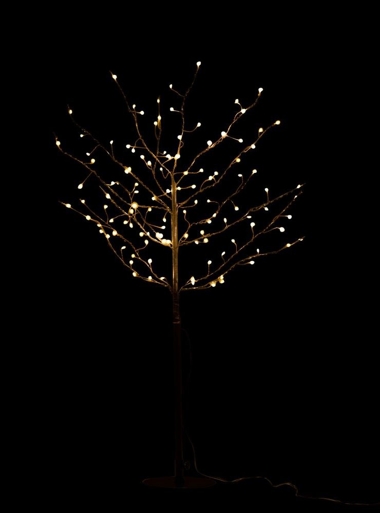 Dekorace černý svítící stromeček Tree Bare Led M - Ø 80*100 cm