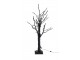 Dekorace černý svítící stromek Tree Bare Led glitt - 53*48*92 cm J-Line by Jolipa