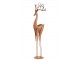 Měděná kovová dekorace jelen Deer - 14*10*54 cm J-Line by Jolipa