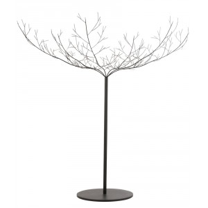 Černý veliký kovový dekorační strom Tree Black - 255*255*250 cm