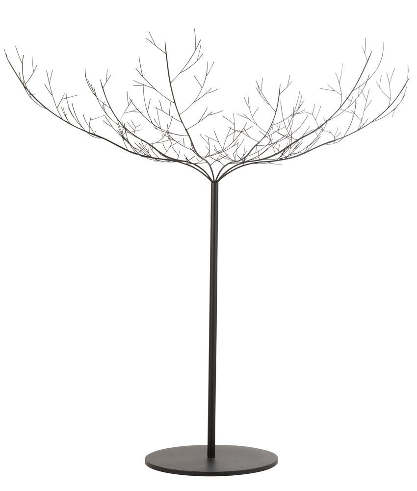 Levně Černý veliký kovový dekorační strom Tree Black - 255*255*250 cm 45901
