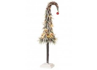 Vánoční zasněžený stromek s Led světýlky Xmas L - 23*23*100 cm
