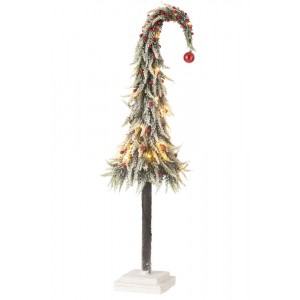 Vánoční zasněžený stromek s Led světýlky Xmas L - 23*100 cm