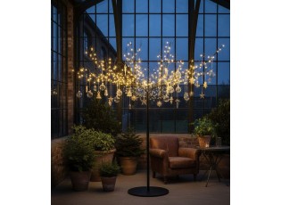 Černý veliký kovový dekorační strom Tree Black - 255*255*250 cm