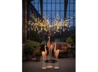 Měděná kovová dekorace jelen Deer S - 14*10*54 cm