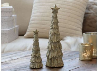 Třpytivý dekorační vánoční stromek Tree Verte - Ø 6*17 cm