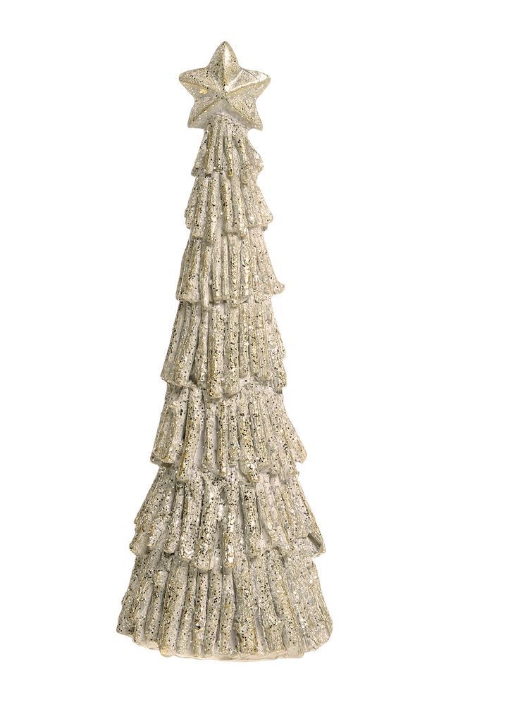 Třpytivý dekorační vánoční stromek Tree Verte - Ø 6*17 cm