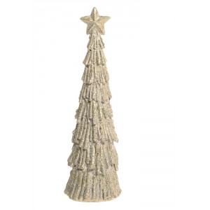 Třpytivý dekorační vánoční stromek Tree Verte - Ø 9*28 cm