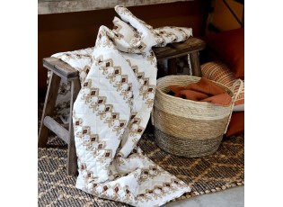 Krémový přehoz Paisley vzor Aix Quilt - 130*180 cm