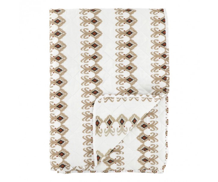 Krémový přehoz Paisley vzor Aix Quilt - 130*180 cm Chic Antique