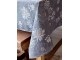 Šedý bavlněný ubrus s květy Aix Wild Flowers - 140*240 cm Chic Antique