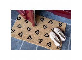 Kokosová rohožka se srdíčky Coconut Heart - 75*45*1 cm