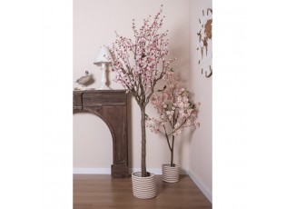 Dekorace umělý stromek třešeň s růžovými květy Cherry Blossom - 35*35*120 cm